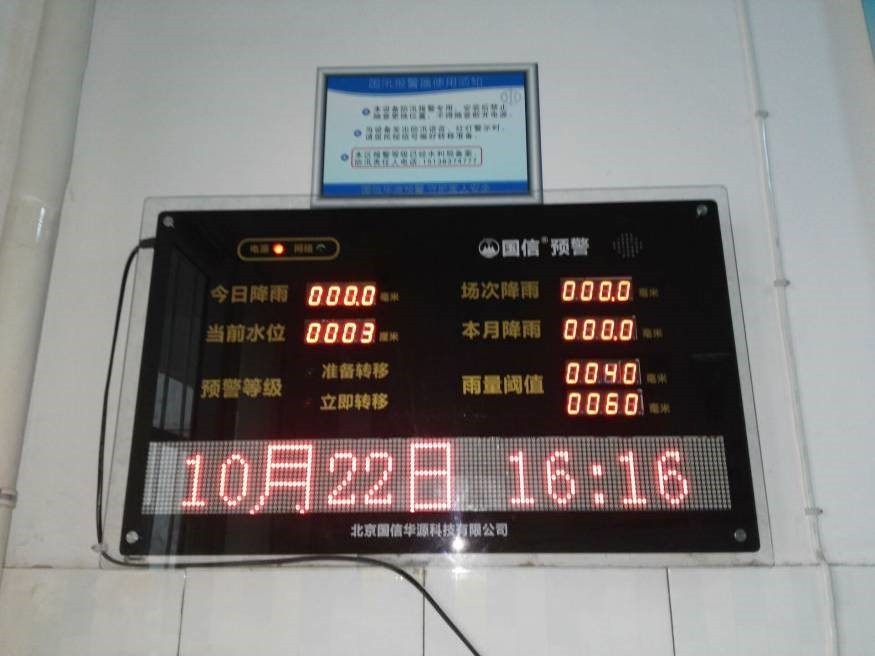 新型小流域山洪災害入戶預警系統